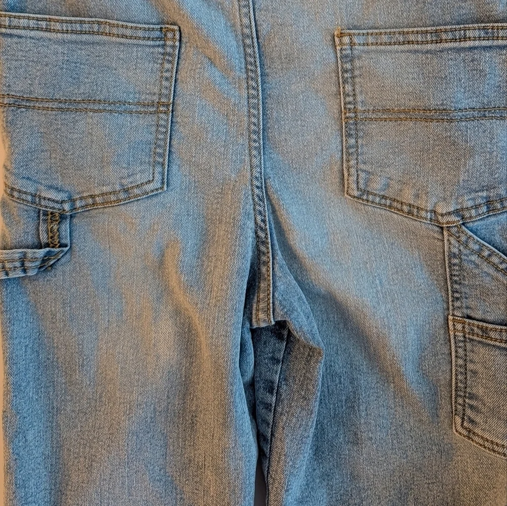 Oshkosh Girls Boys Denim Overalls for Kids Blue Cotton Size 5T